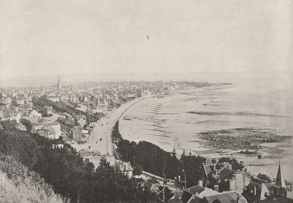 SEINE- MARITIME. Le Havre. générale prise de Ste- Adresse 1895 old print